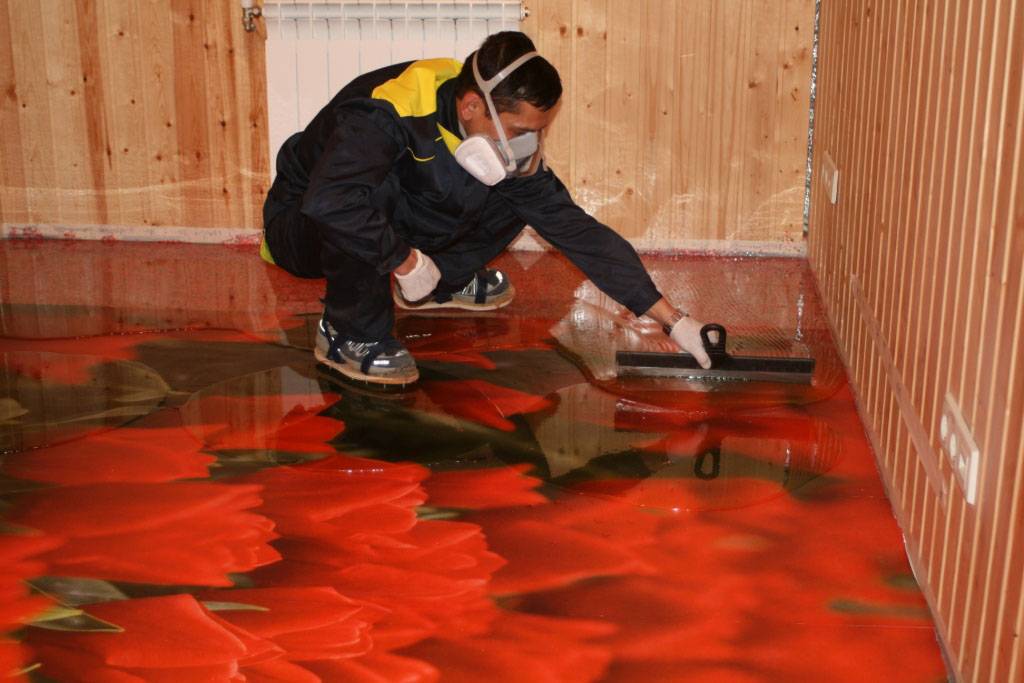 Делаем наливной пол своими руками